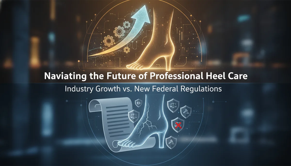 Navigating the Future of Professional Heel Care: Industry Growth vs. New Federal Regulations visual summary