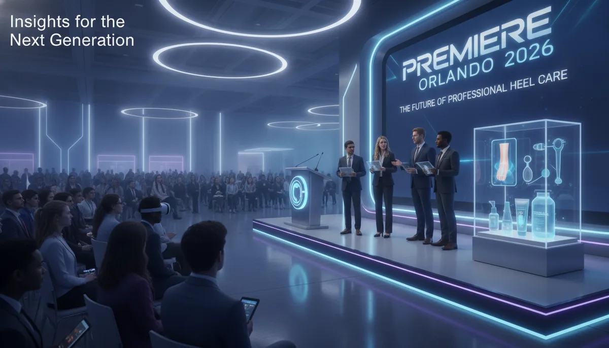 Premiere Orlando 2026 and the Future of Professional Heel Care: Insights for the Next Generation visual summary