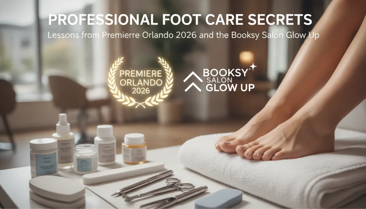 Professional Foot Care Secrets: Lessons from Premiere Orlando 2026 and the Booksy Salon Glow Up visual summary