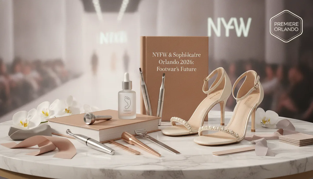 Subtle Sophistication: How NYFW Trends and Premiere Orlando 2026 are Shaping the Future of Professional Foot Care visual summary
