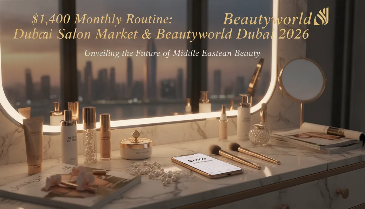 The $1,400 Monthly Routine: Inside the Dubai Salon Market and Beautyworld Dubai 2026 visual summary